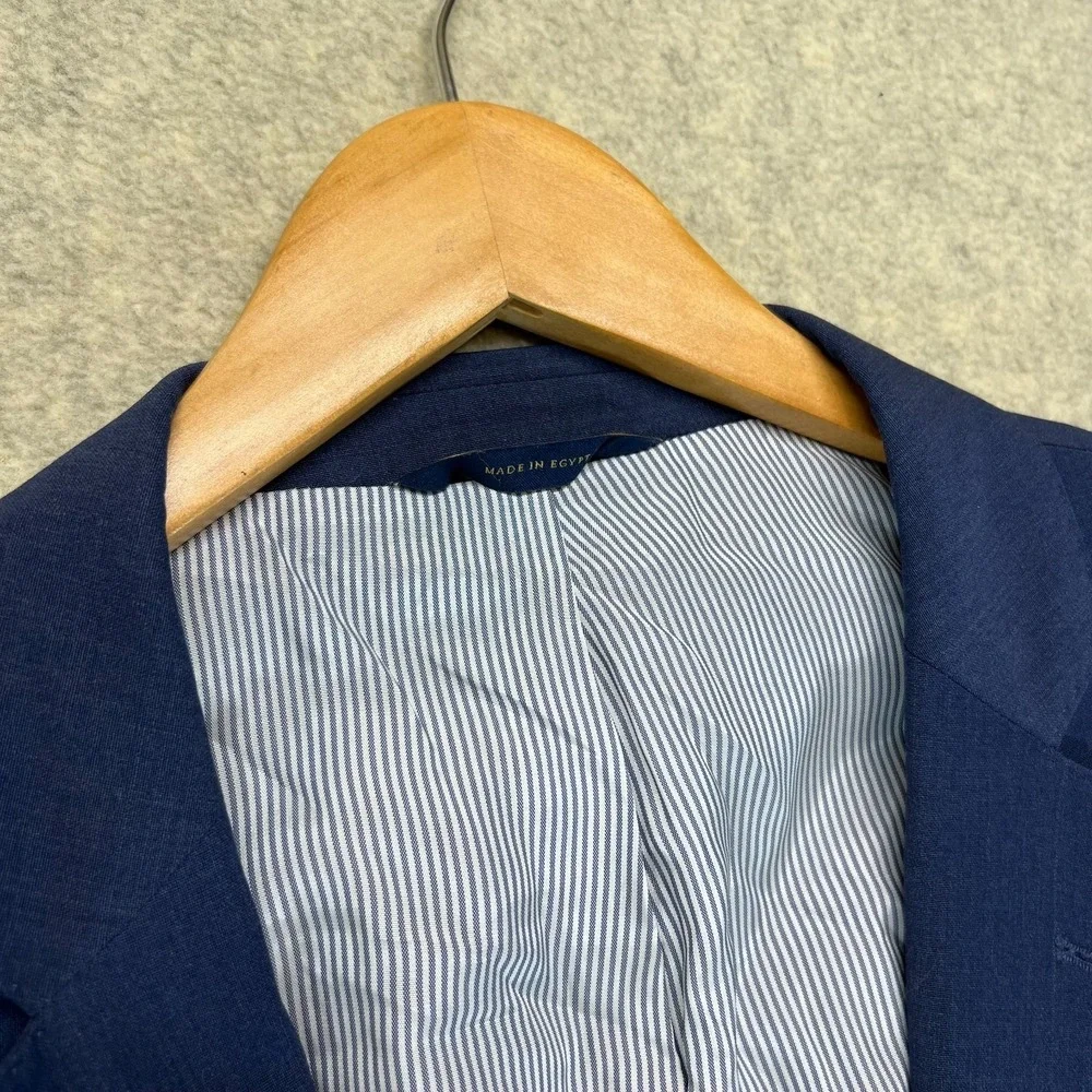 Brooks Brothers Mens Two Button Sports Coat Blue Single‎ Breasted Regent Fit 48L